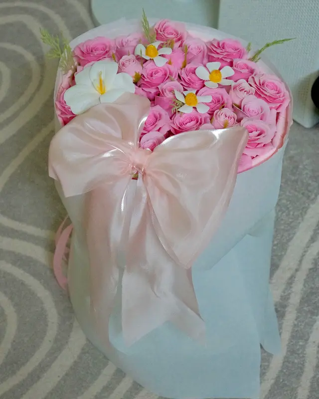 Hồng mix nơ
